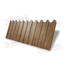 Профнастил фигурный C8 - 0,45 Print Premium Antique Wood.