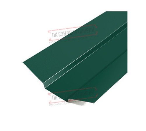 Планка ендовы верхняя 76х76х2000 Viking E Ral6005-0.5