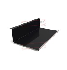 Планка примыкания нижняя 250х122х2000 Viking-9005-0.45