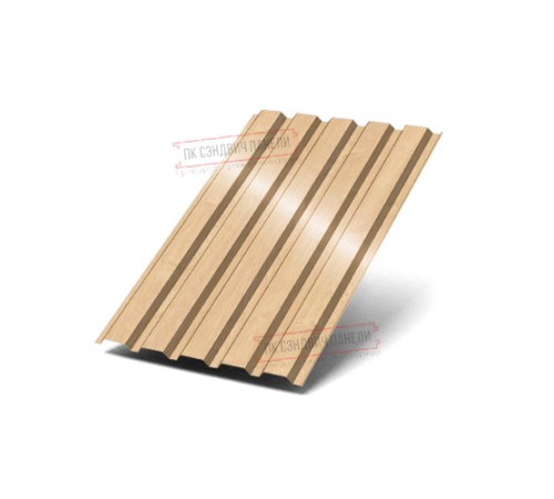 Профилированный лист МП35-1035 ECOSTEEL-Клен-0.5