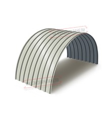 Профнастил МП20ПГ-0.7, Ширина-1100, Полиэстер RAL9002