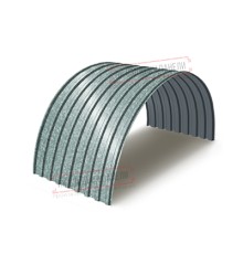 Профнастил МП20ПГ-СТ, Ширина-1100, Оцинкованный