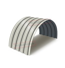 Профнастил НС35ПГ-0.55, Ширина-1100, Полиэстер RAL9003